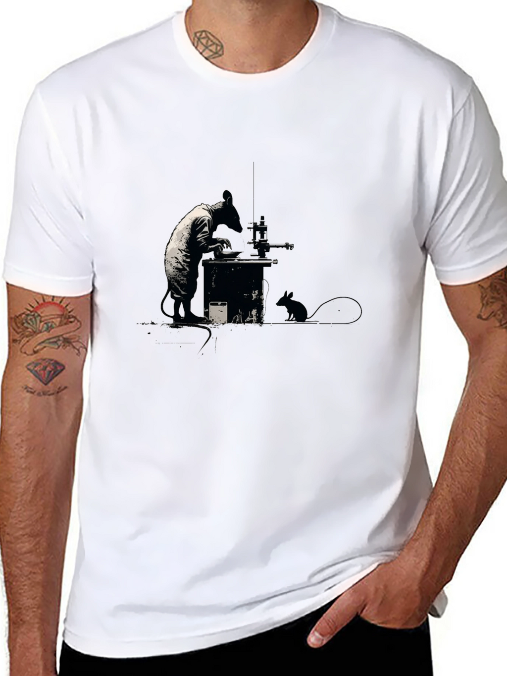 Banksy Rat Artist Graphic Tee