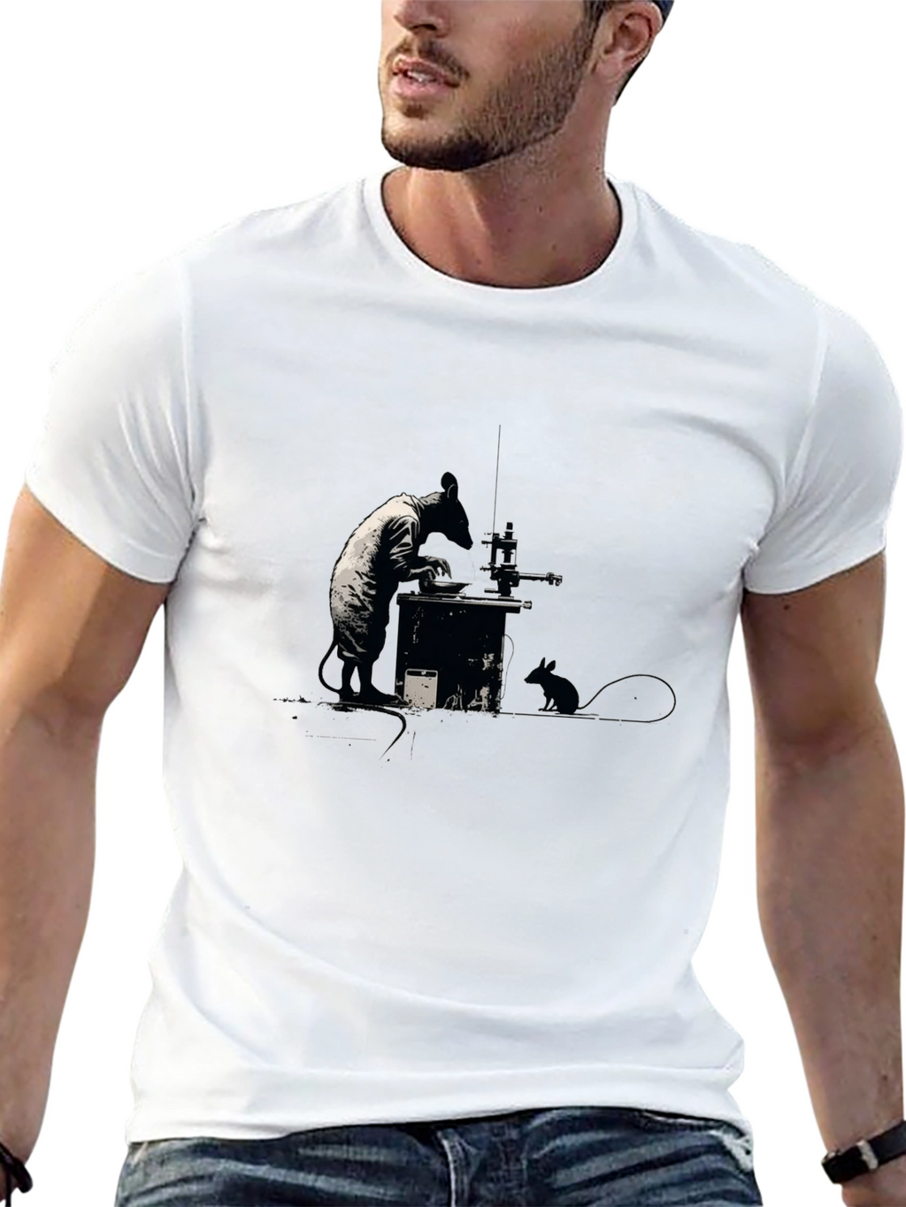 Banksy Rat Artist Graphic Tee
