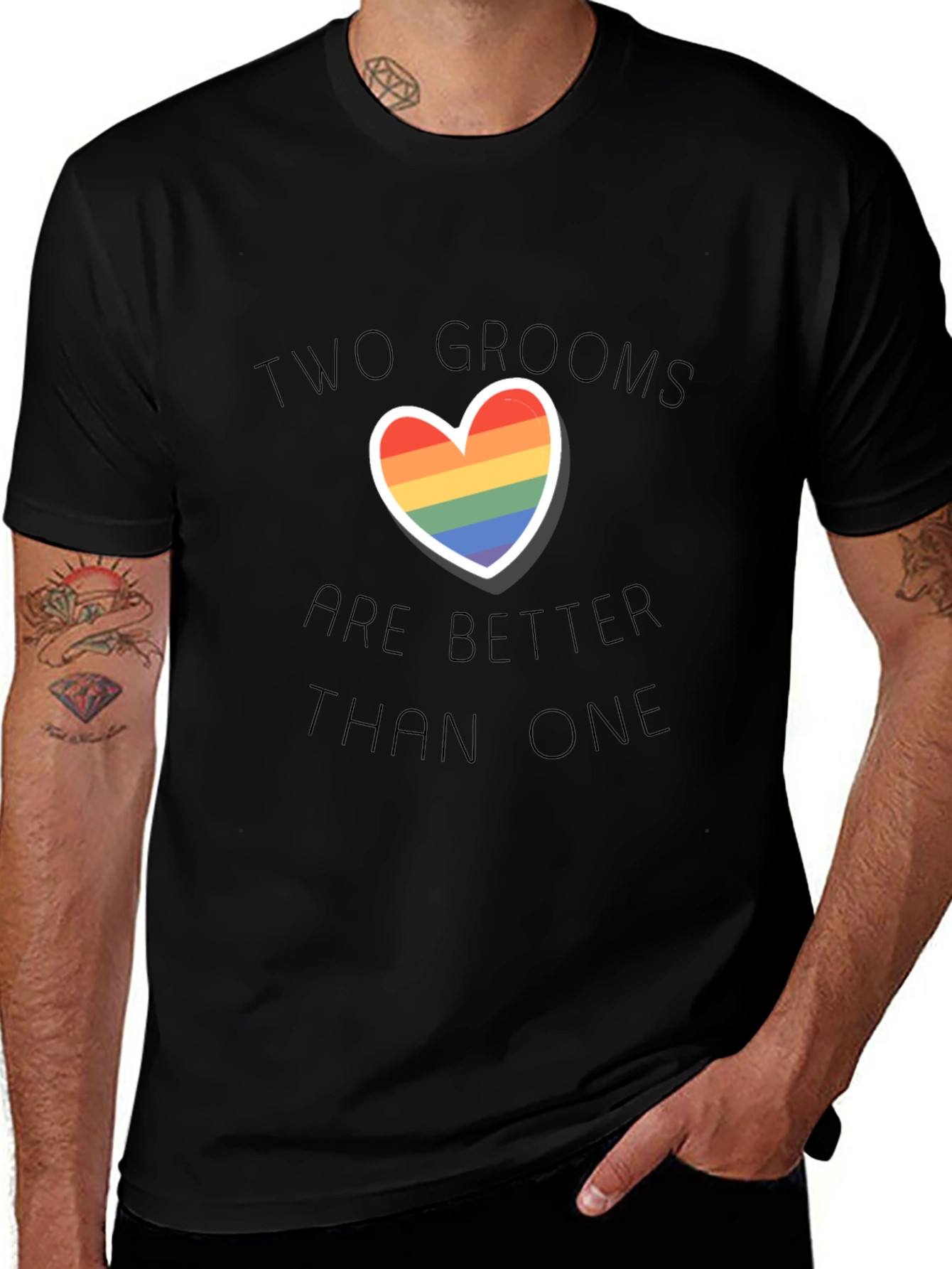 Two Grooms Are Better Than One Pride T-Shirt