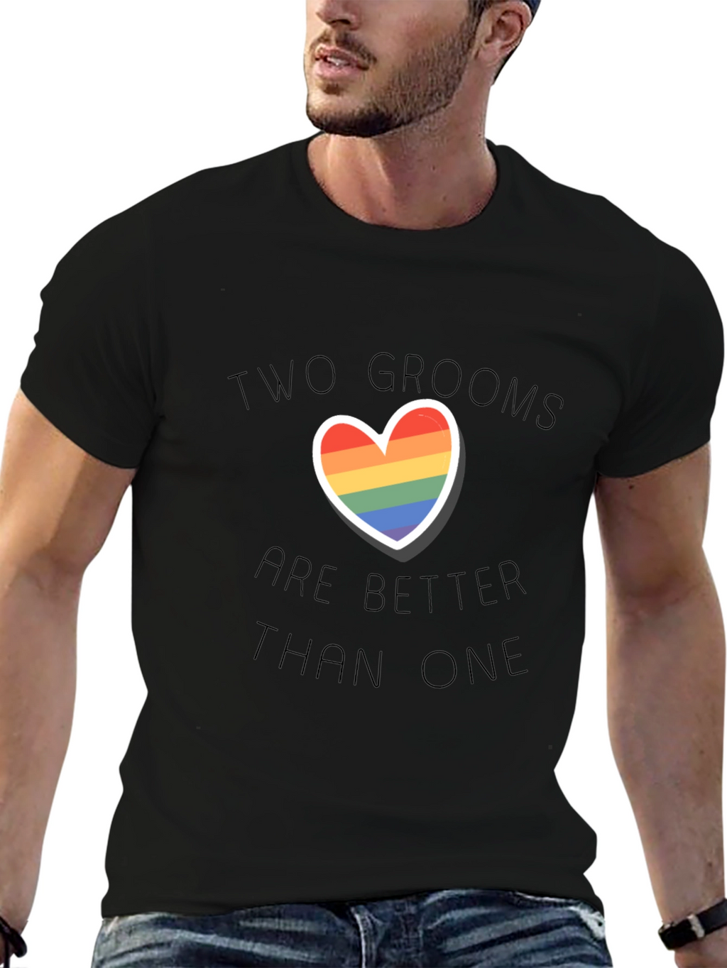 Two Grooms Are Better Than One Pride T-Shirt