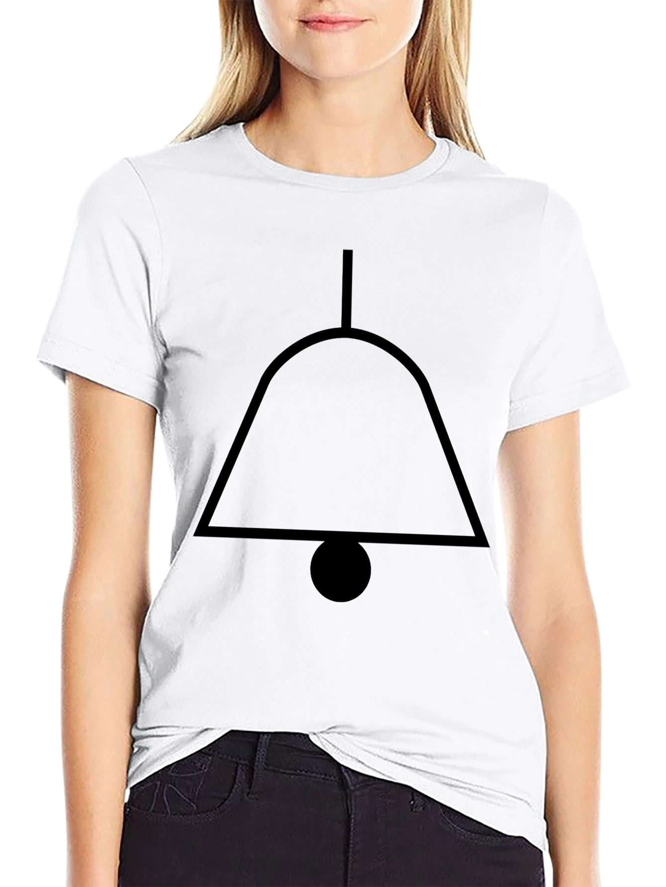 Bell Symbol Black Graphic T-Shirt