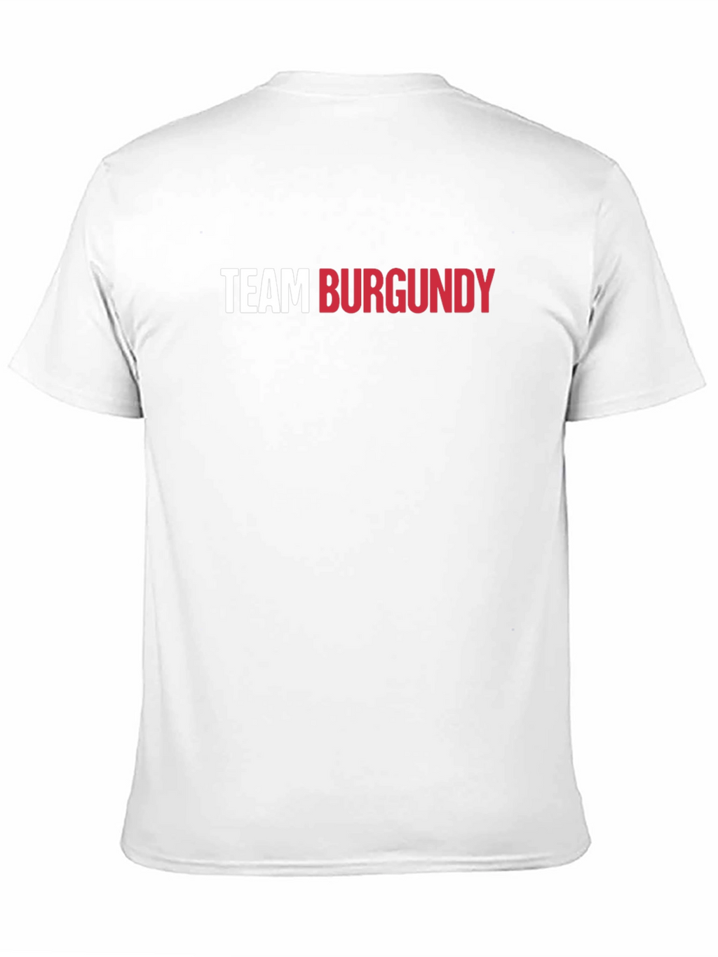 Team Burgundy Graphic Tee - Trendy Crew Neck T-Shirt