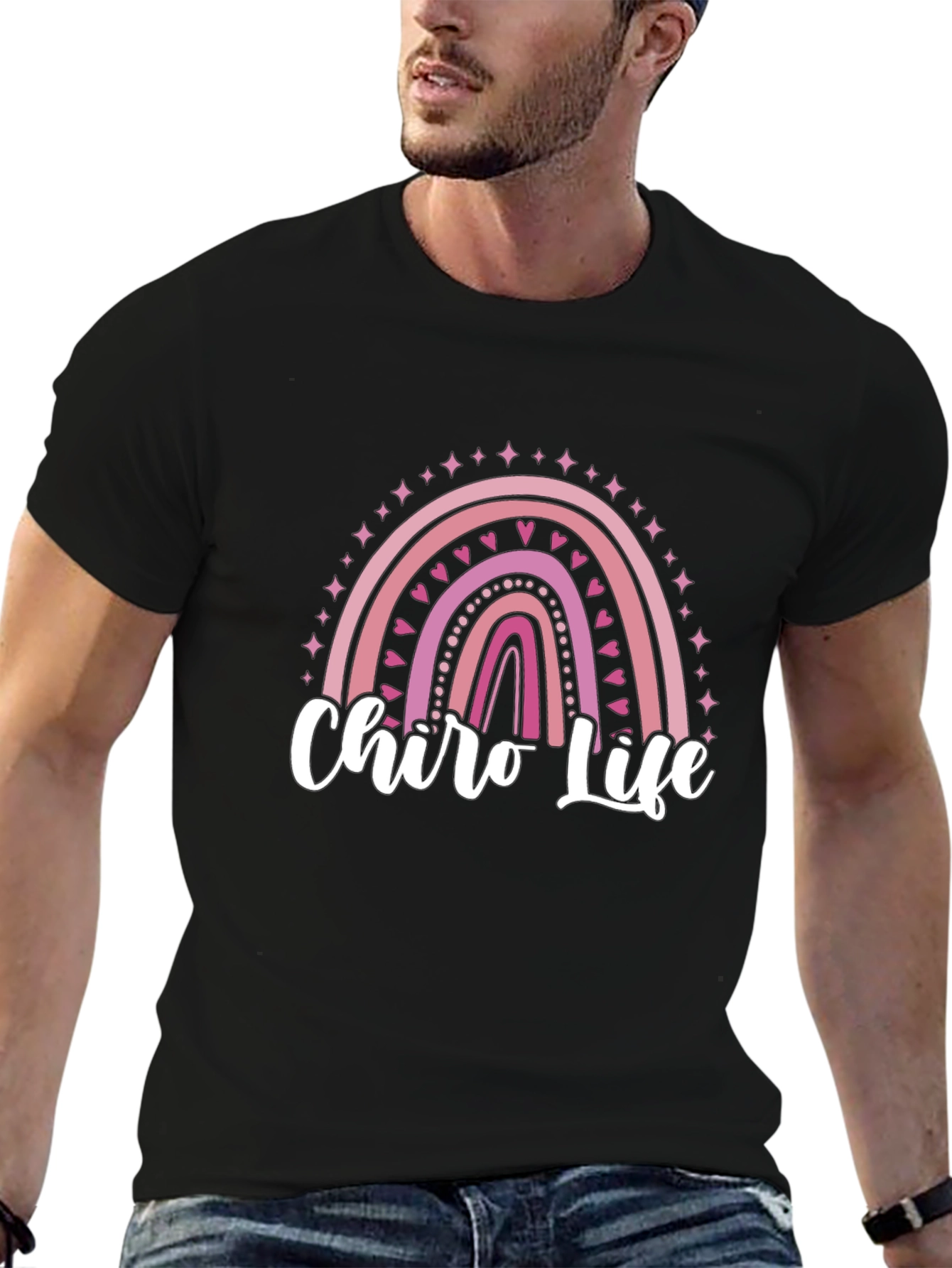 Chiro Life Rainbow Graphic T-Shirt