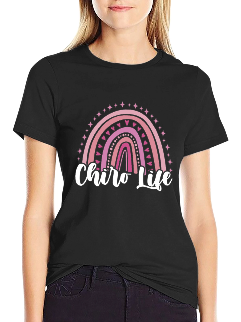 Chiro Life Rainbow Graphic T-Shirt