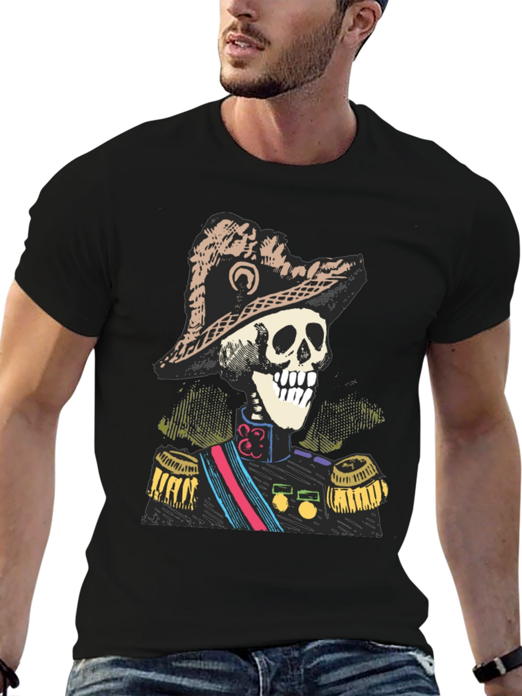 Skeleton General T-Shirt - Unique Design