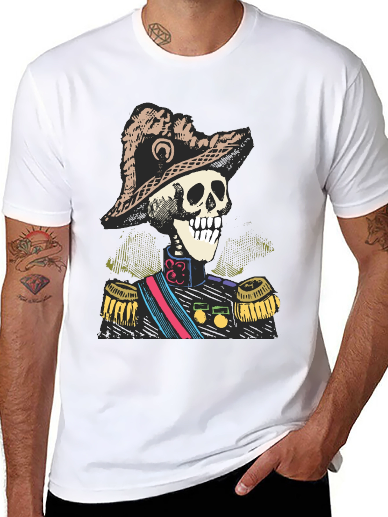 Skeleton General T-Shirt - Unique Design