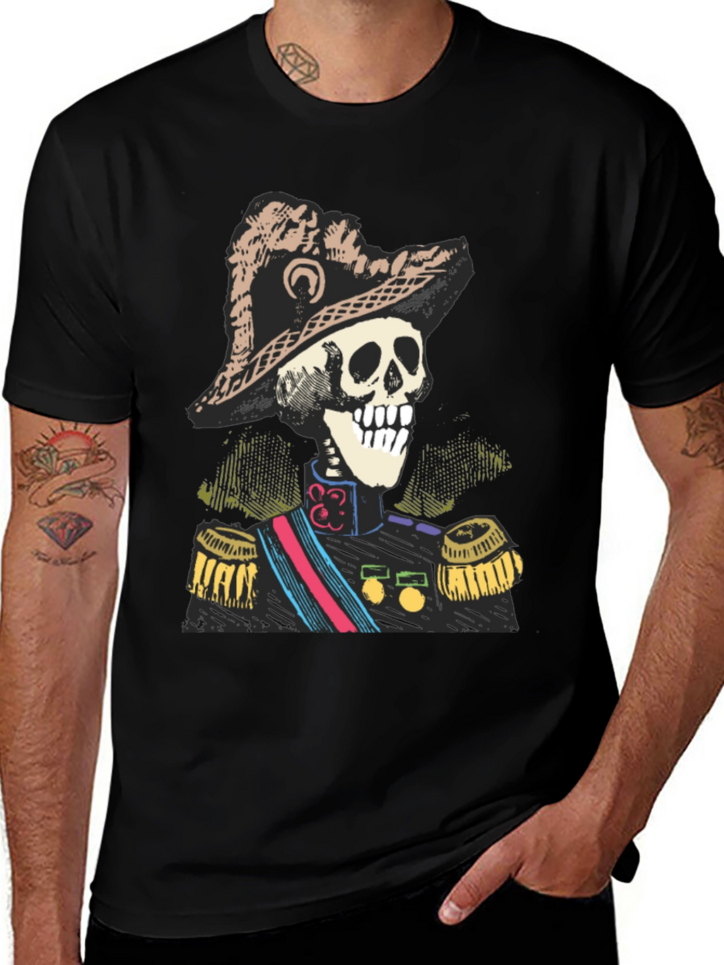 Skeleton General T-Shirt - Unique Design