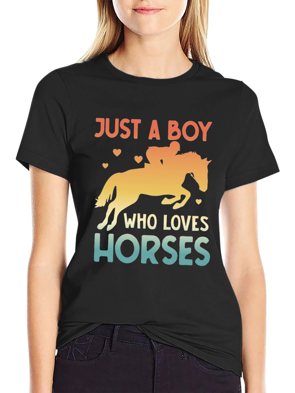 Just a Boy Who Loves Horses T-Shirt