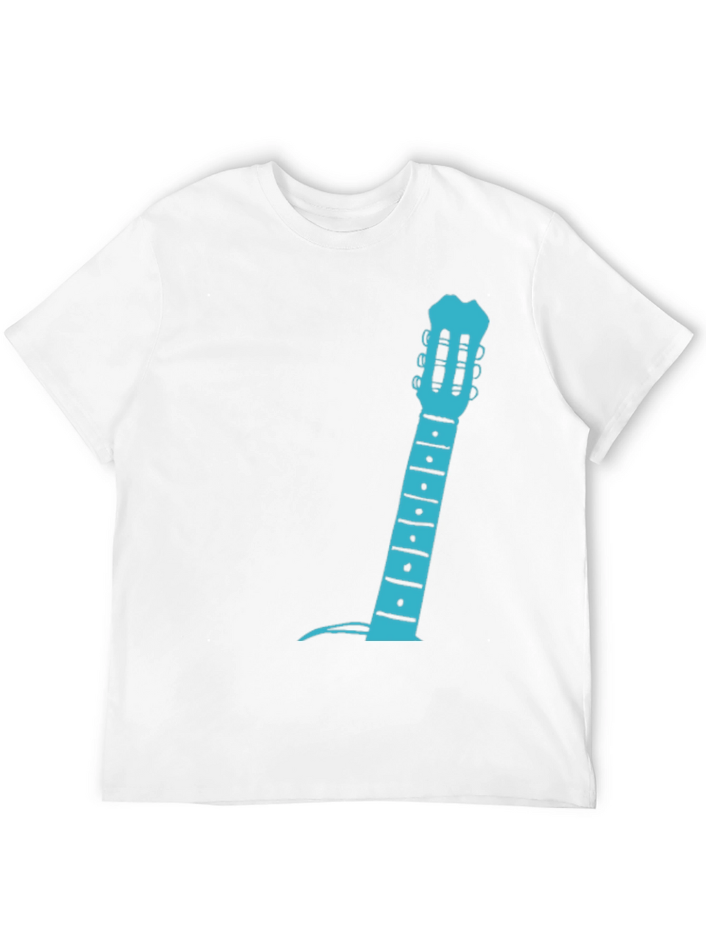 Guitar Neck Graphic Tee - Black
