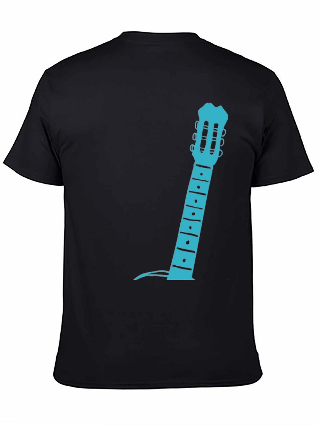 Guitar Neck Graphic Tee - Black