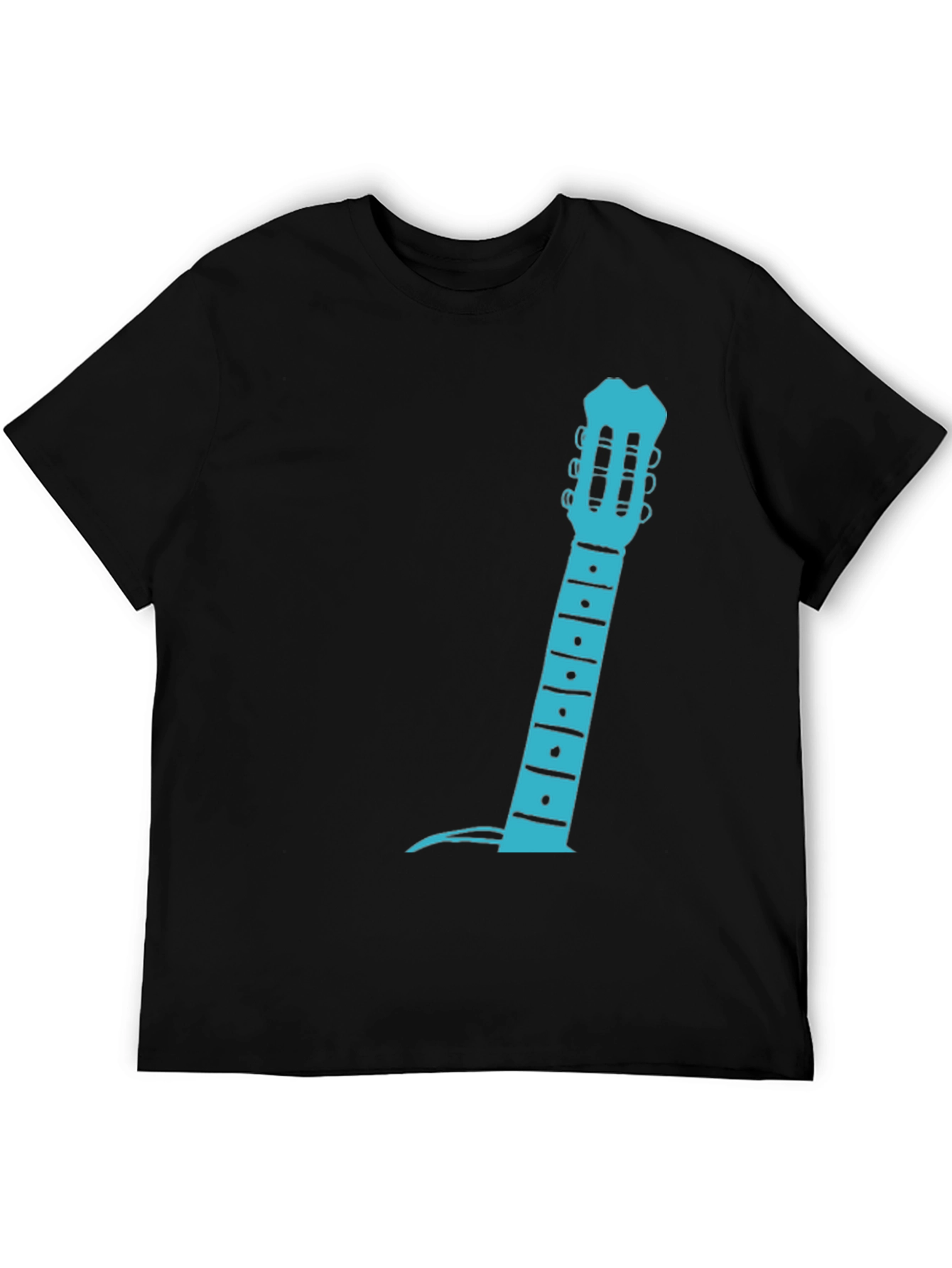 Guitar Neck Graphic Tee - Black