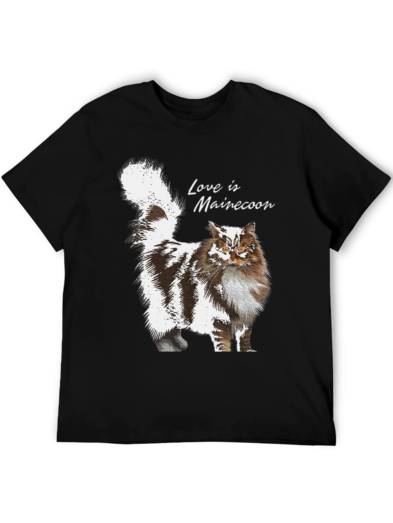 Maine Coon Cat T-Shirt - Love is Maine Coon Tee