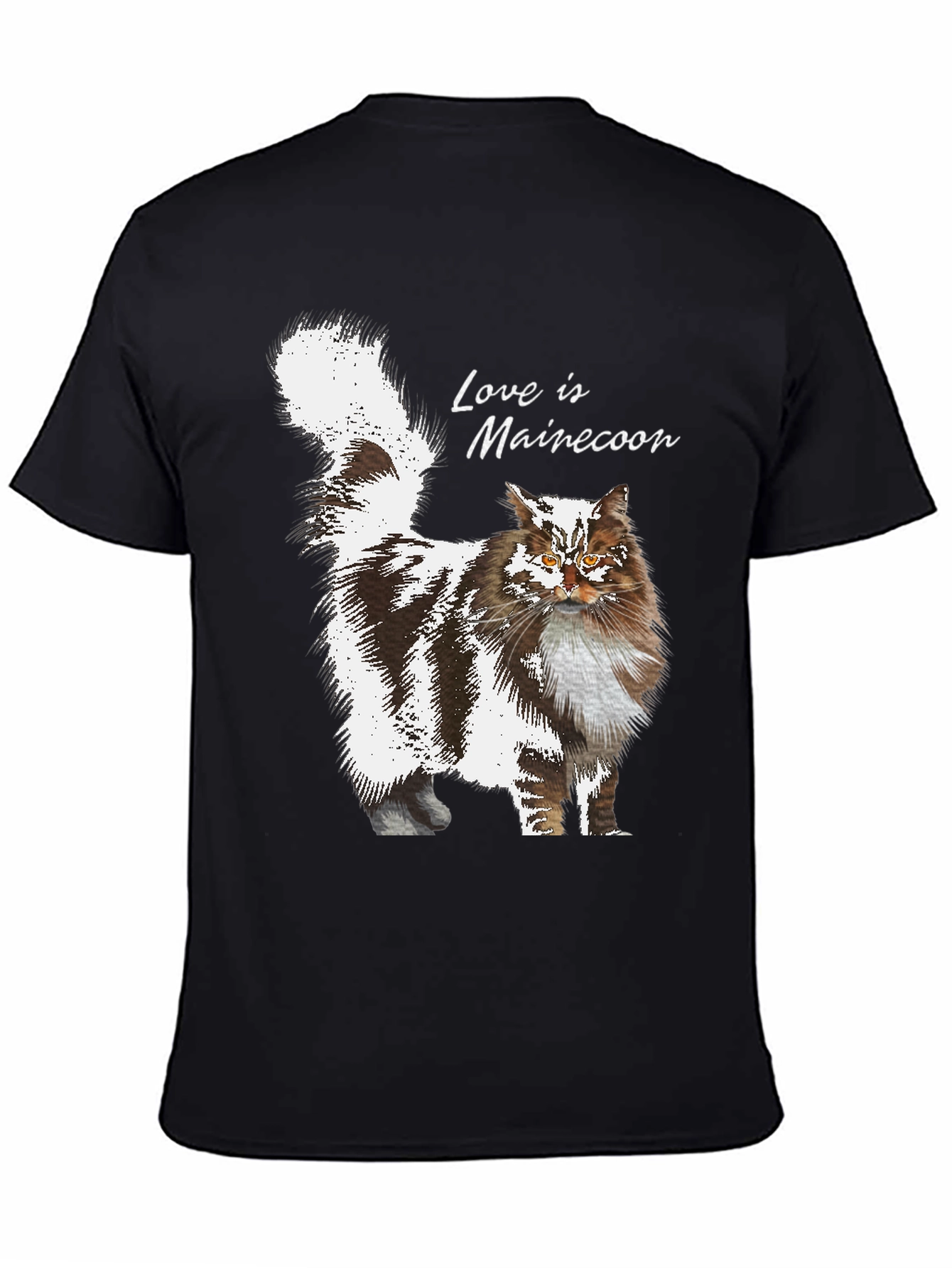 Maine Coon Cat T-Shirt - Love is Maine Coon Tee
