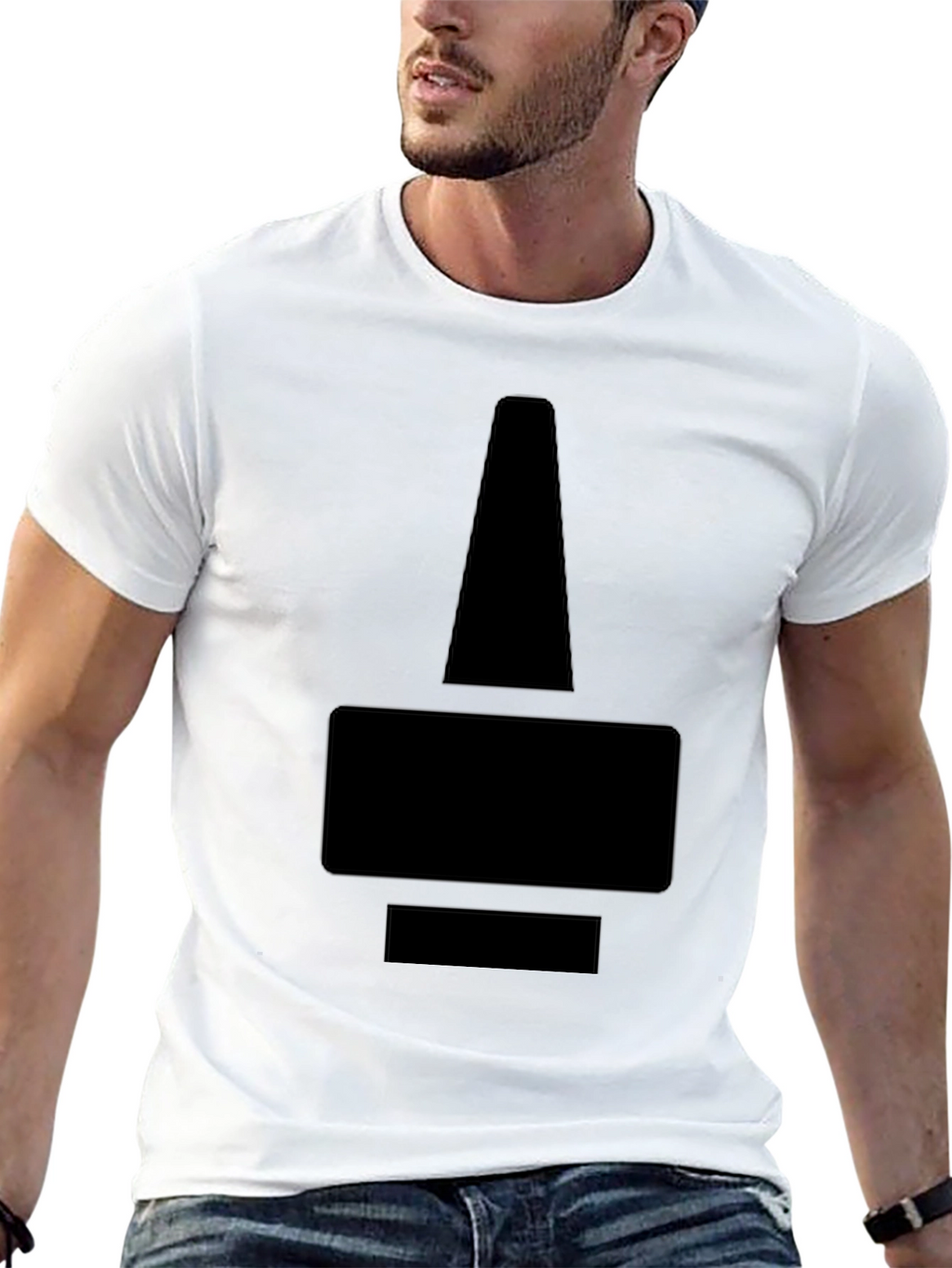 Geometric Black T-Shirt