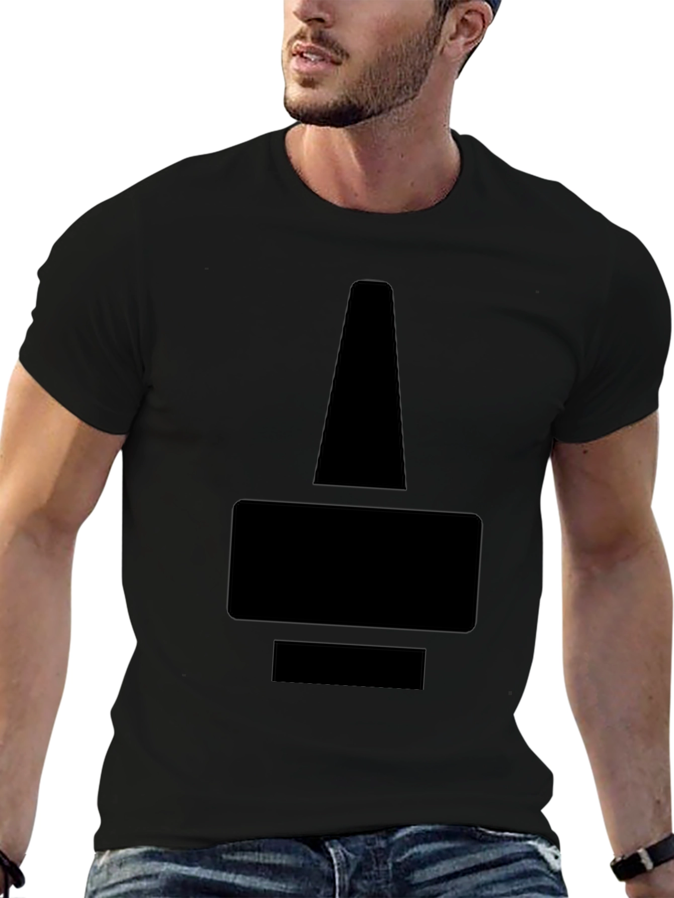 Geometric Black T-Shirt