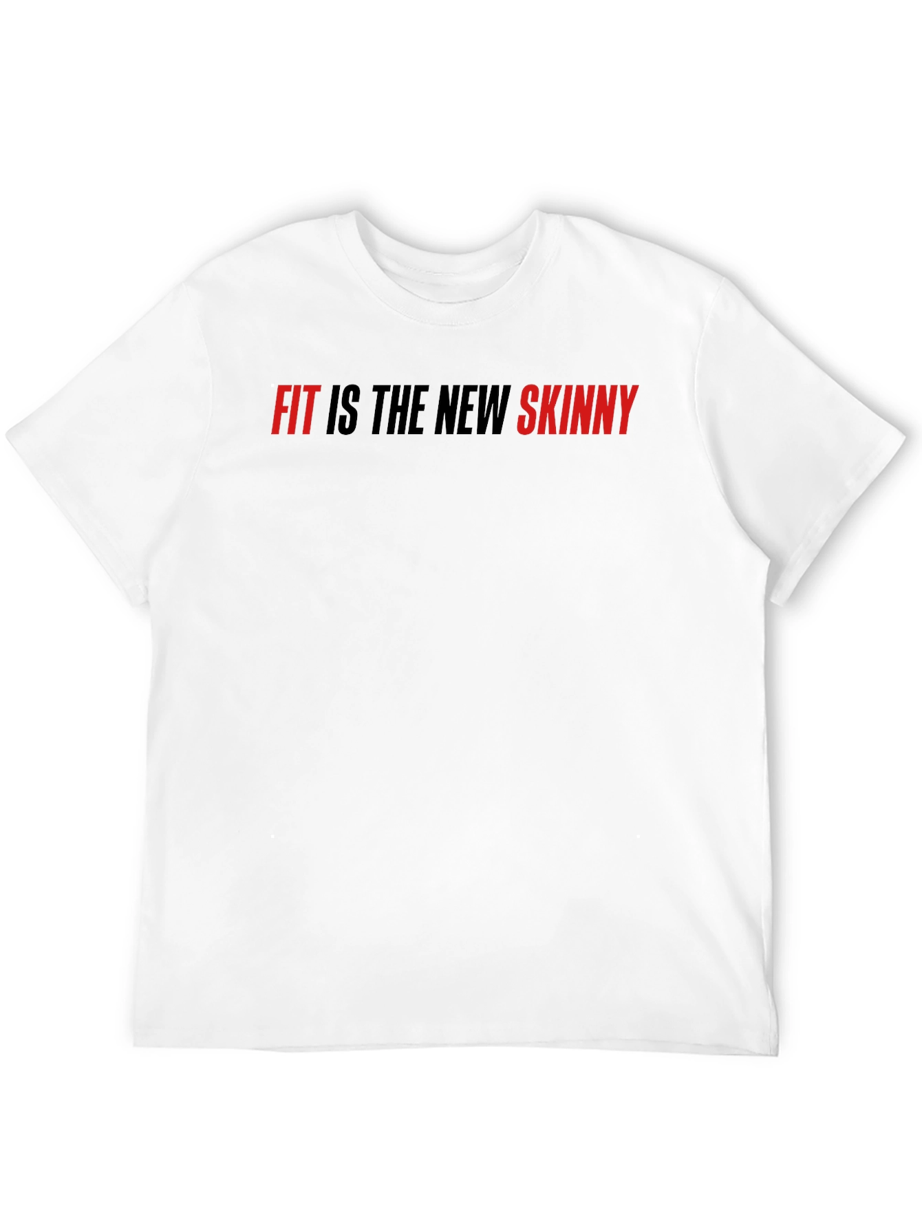 Fit is the New Skinny Black Graphic Tee