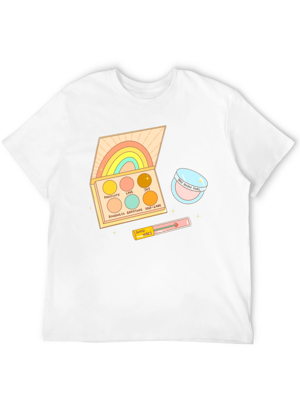 Rainbow Palette Graphic T-Shirt - Good Vibes