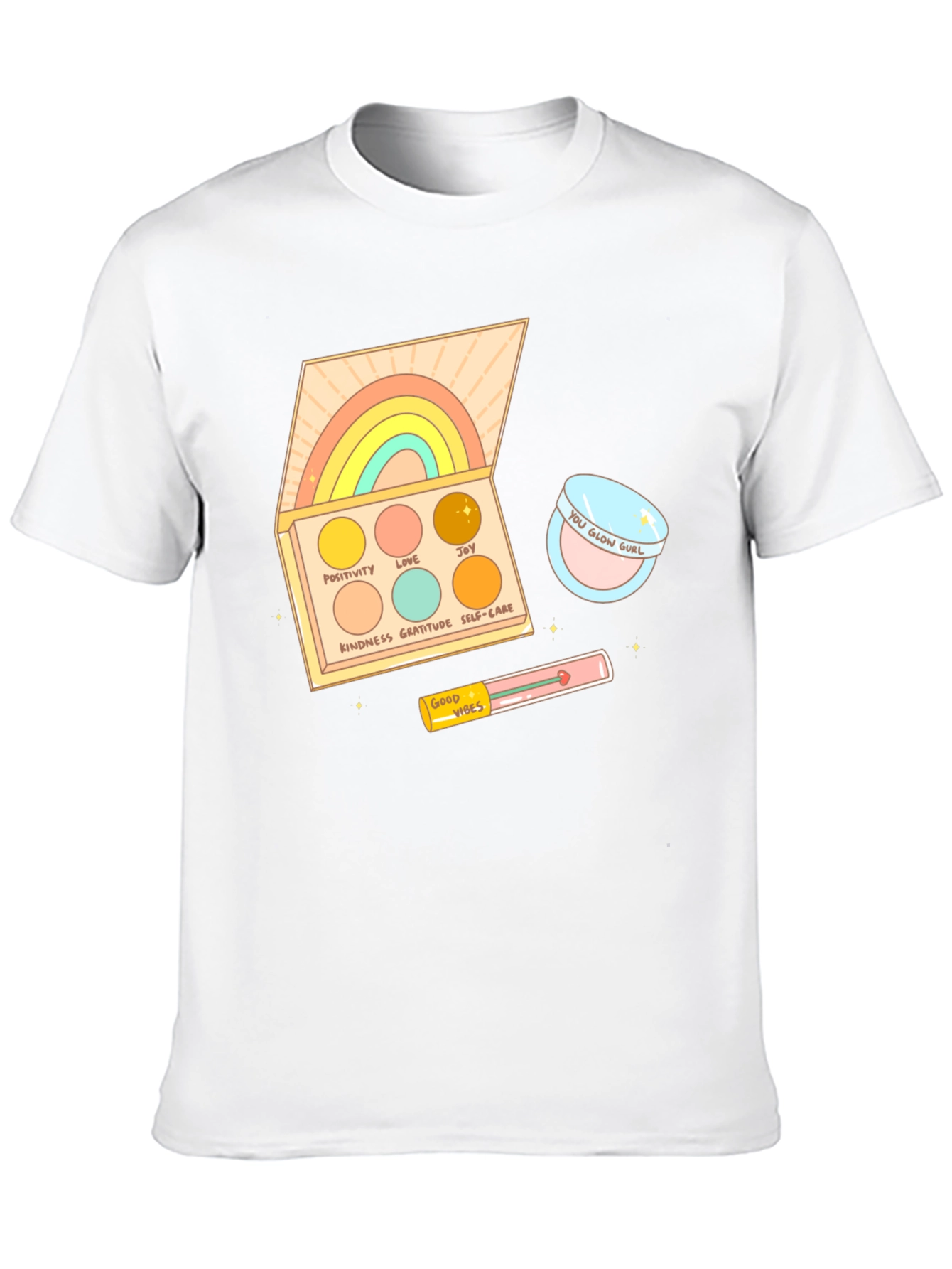 Rainbow Palette Graphic T-Shirt - Good Vibes