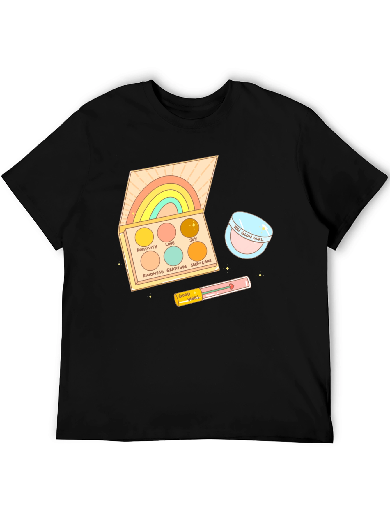 Rainbow Palette Graphic T-Shirt - Good Vibes