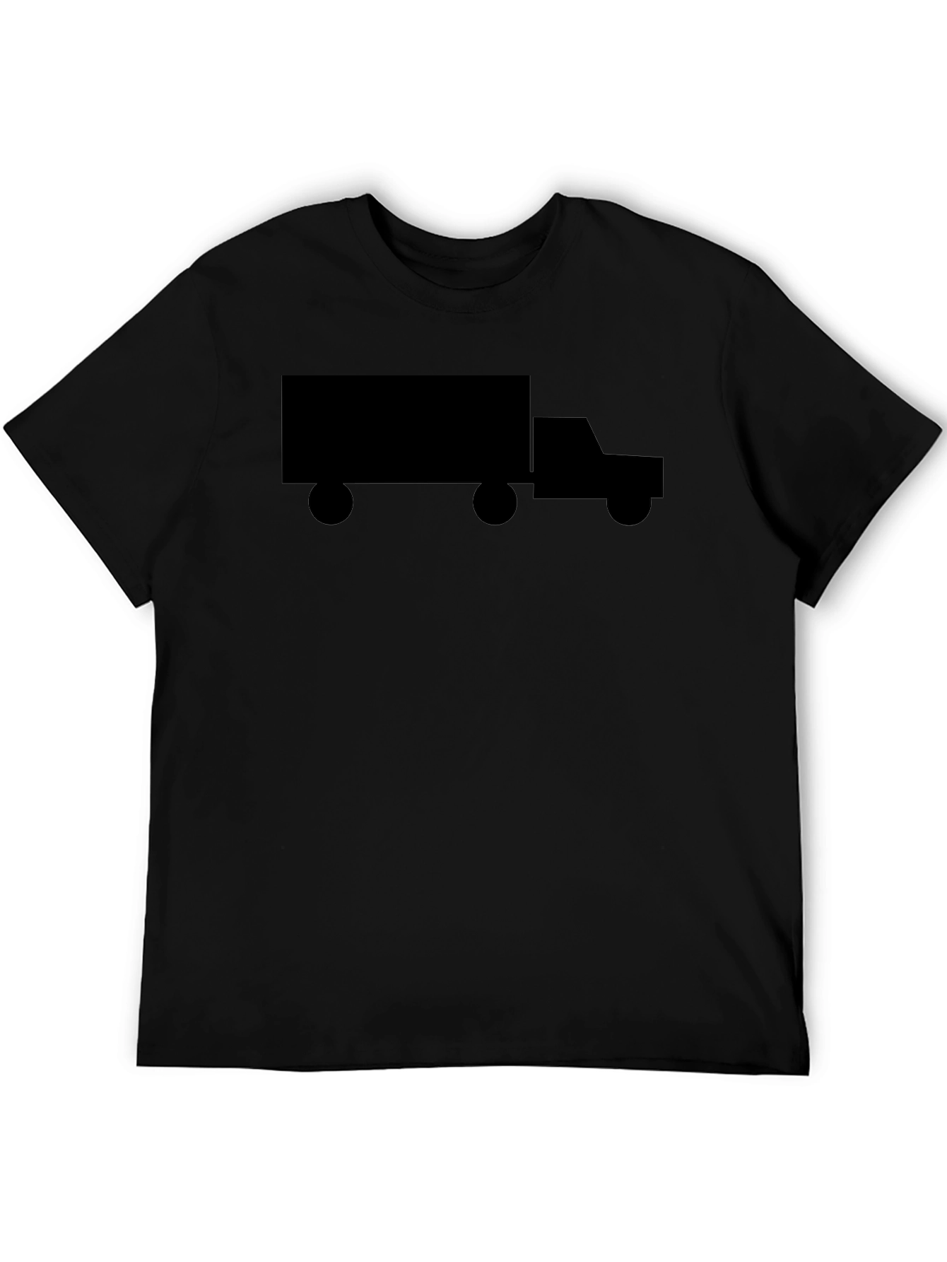 Truck Graphic Tee - Simple Black Design