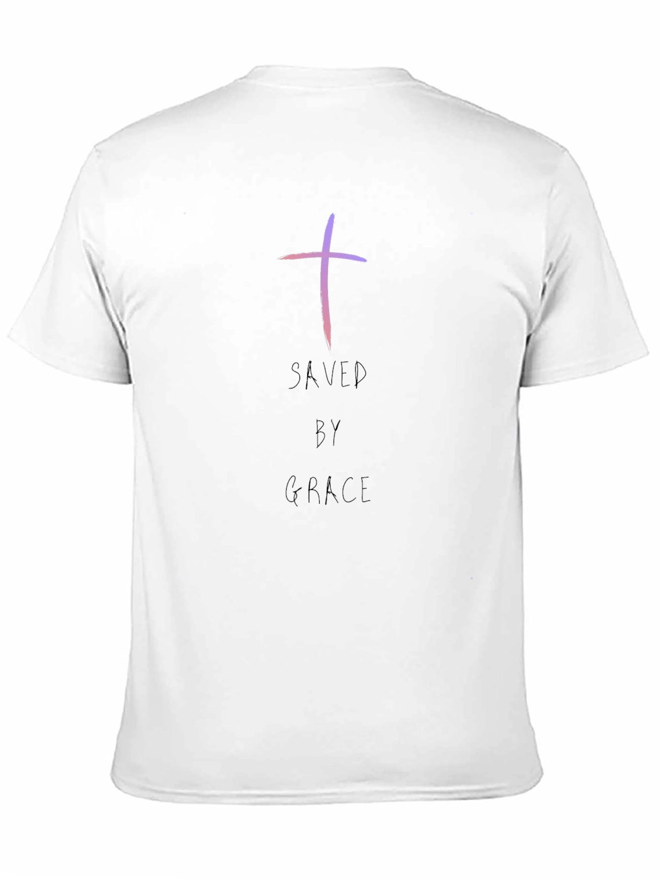 Saved By Grace Christian T-Shirt - Black