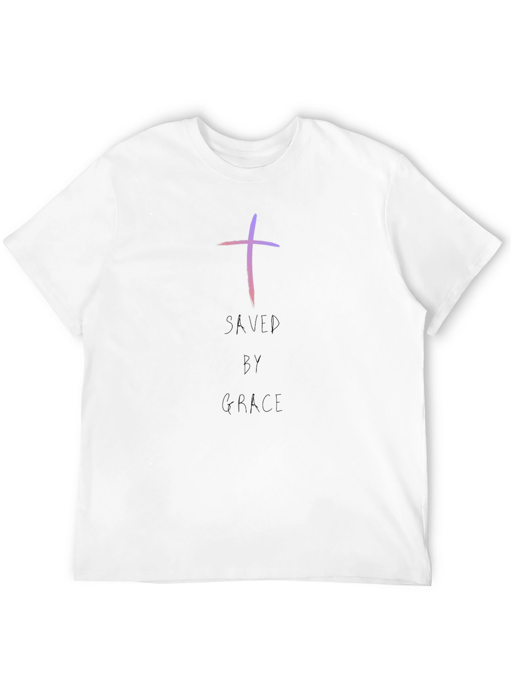 Saved By Grace Christian T-Shirt - Black