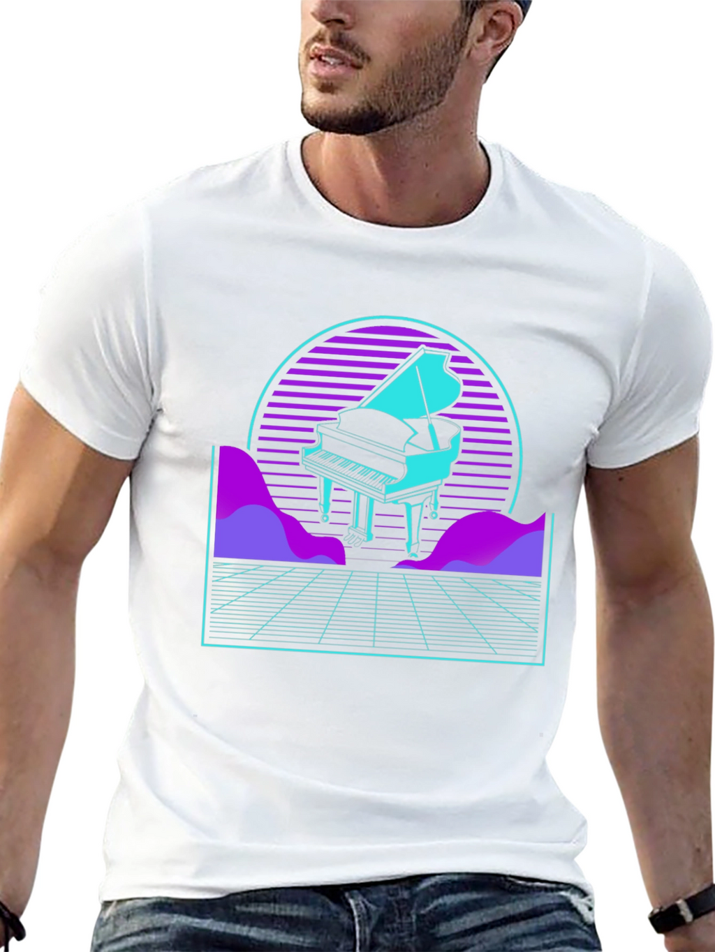 Synthwave Piano T-Shirt