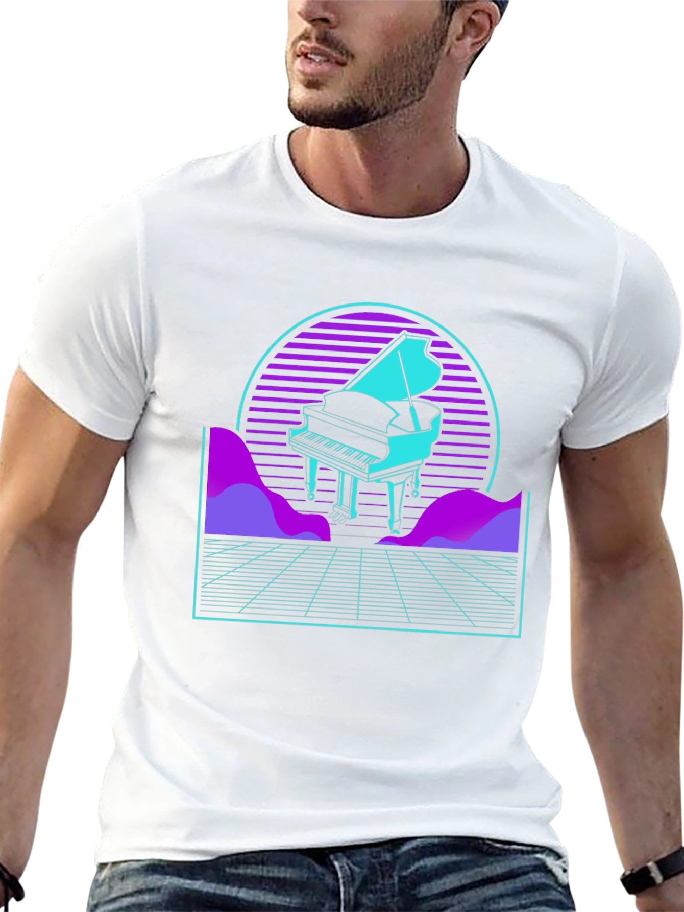 Synthwave Piano T-Shirt