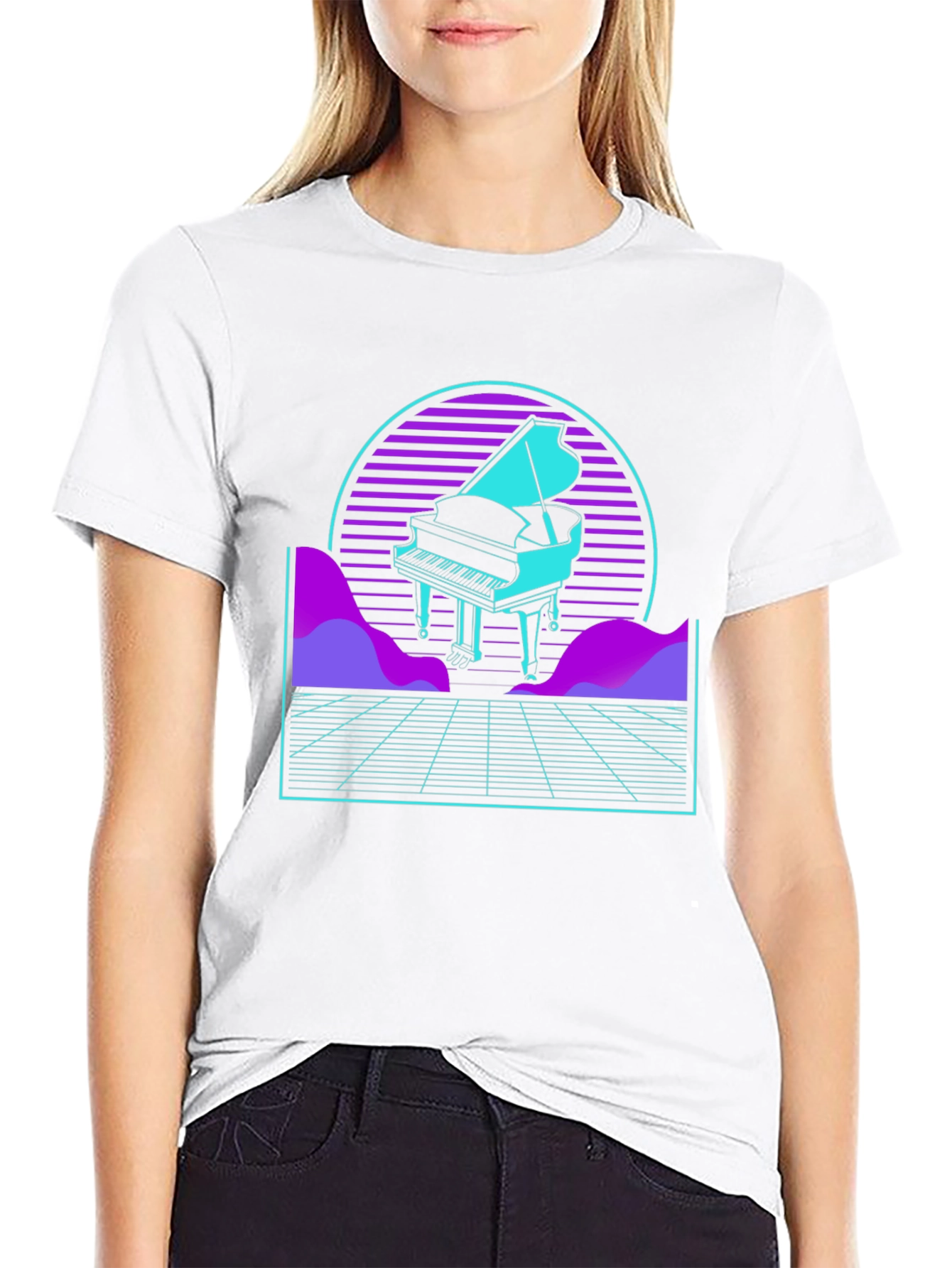 Synthwave Piano T-Shirt