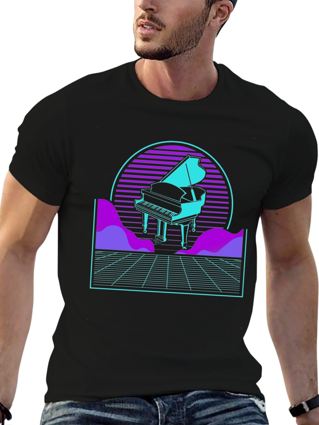 Synthwave Piano T-Shirt