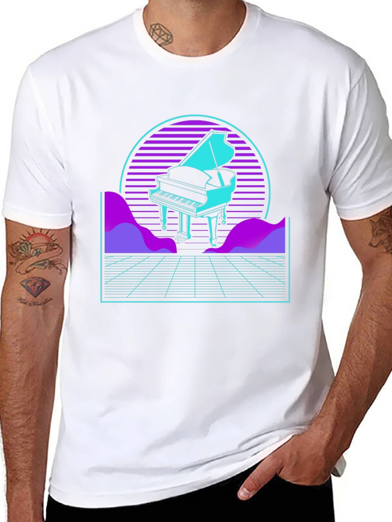 Synthwave Piano T-Shirt