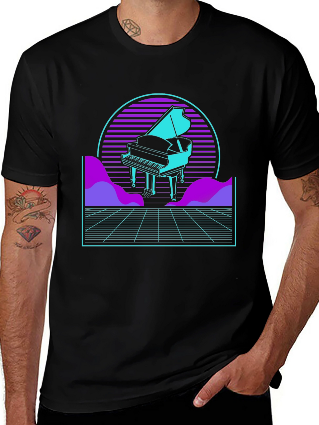 Synthwave Piano T-Shirt