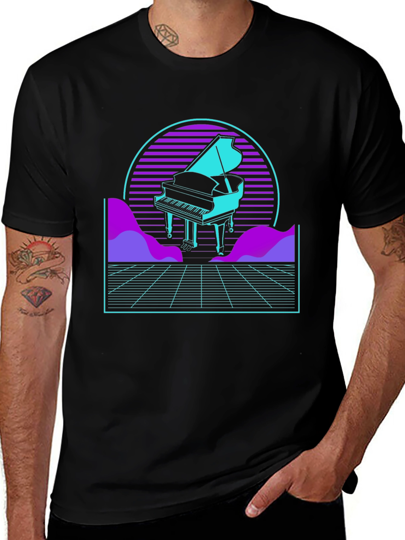 Synthwave Piano T-Shirt