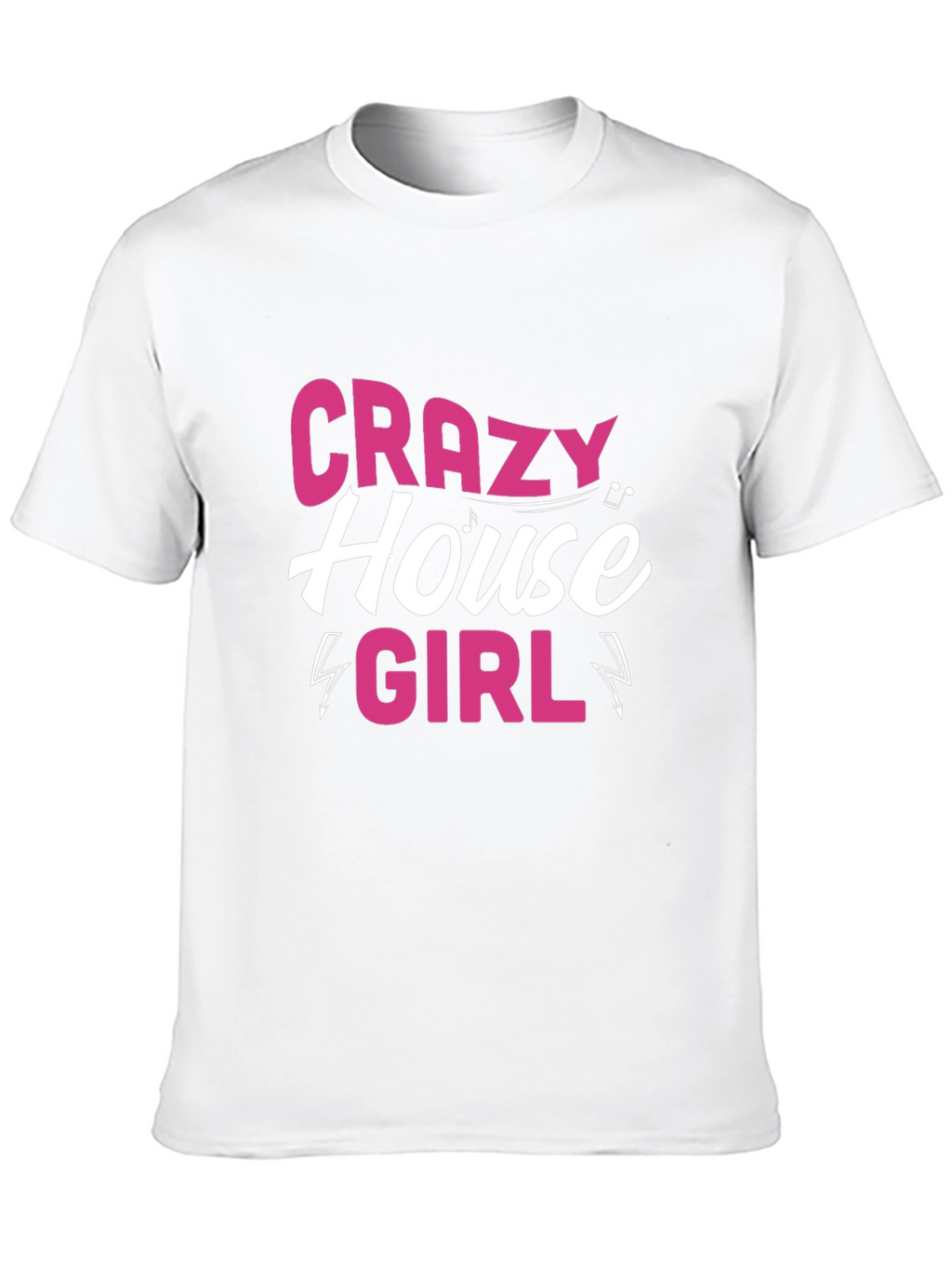 Crazy House Girl Black T-Shirt