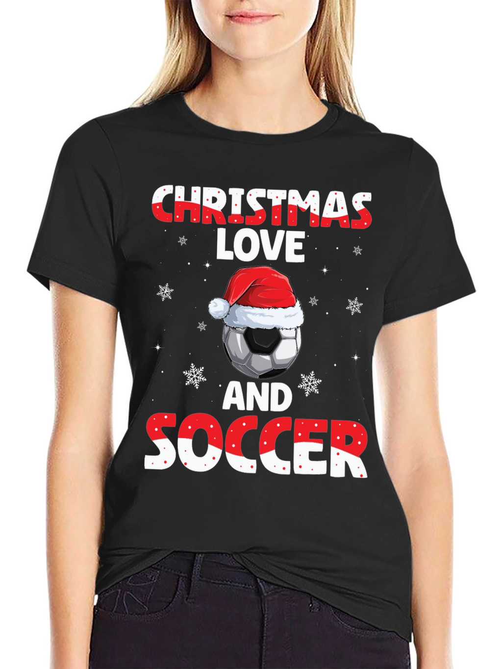 Christmas Love and Soccer T-Shirt