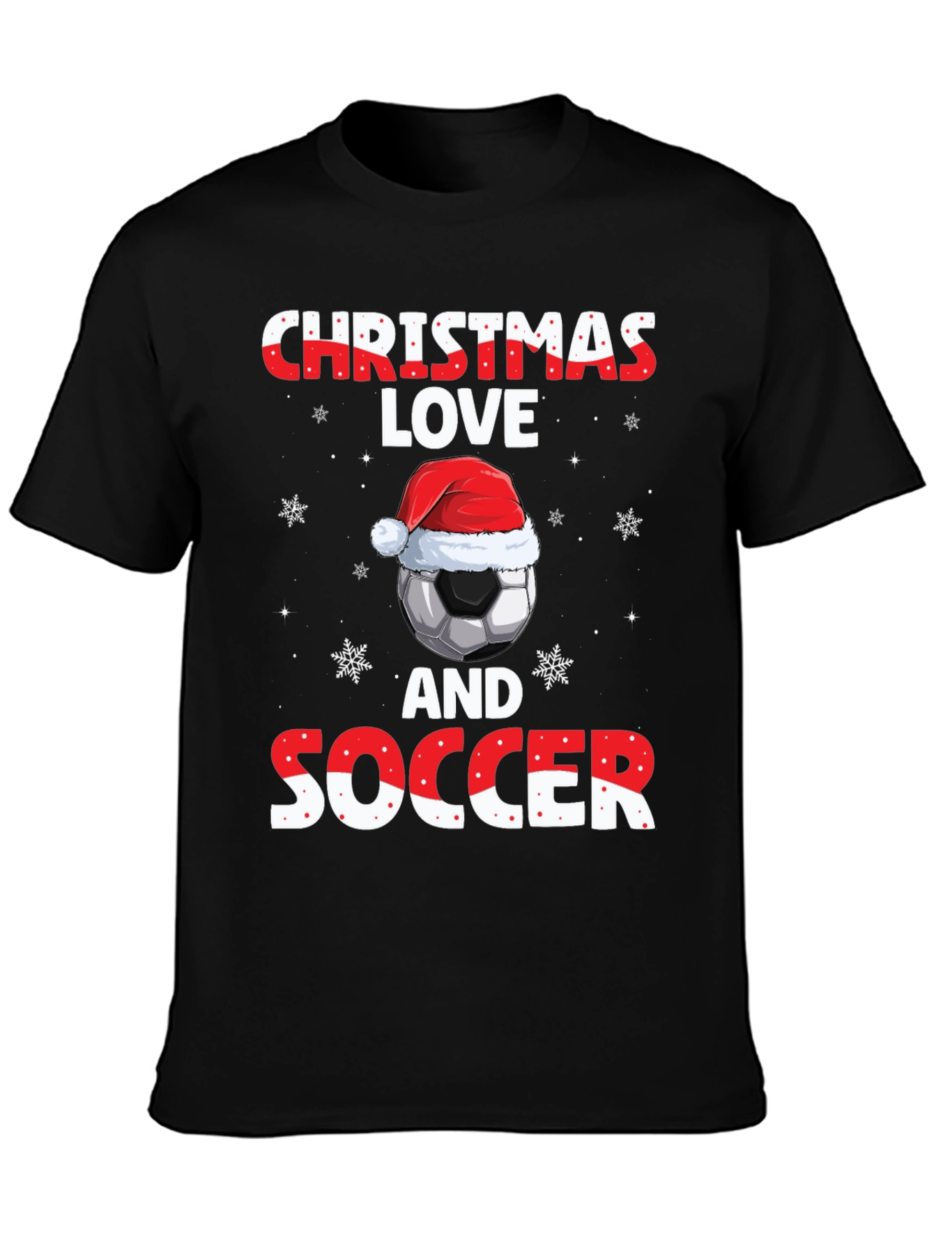 Christmas Love and Soccer T-Shirt