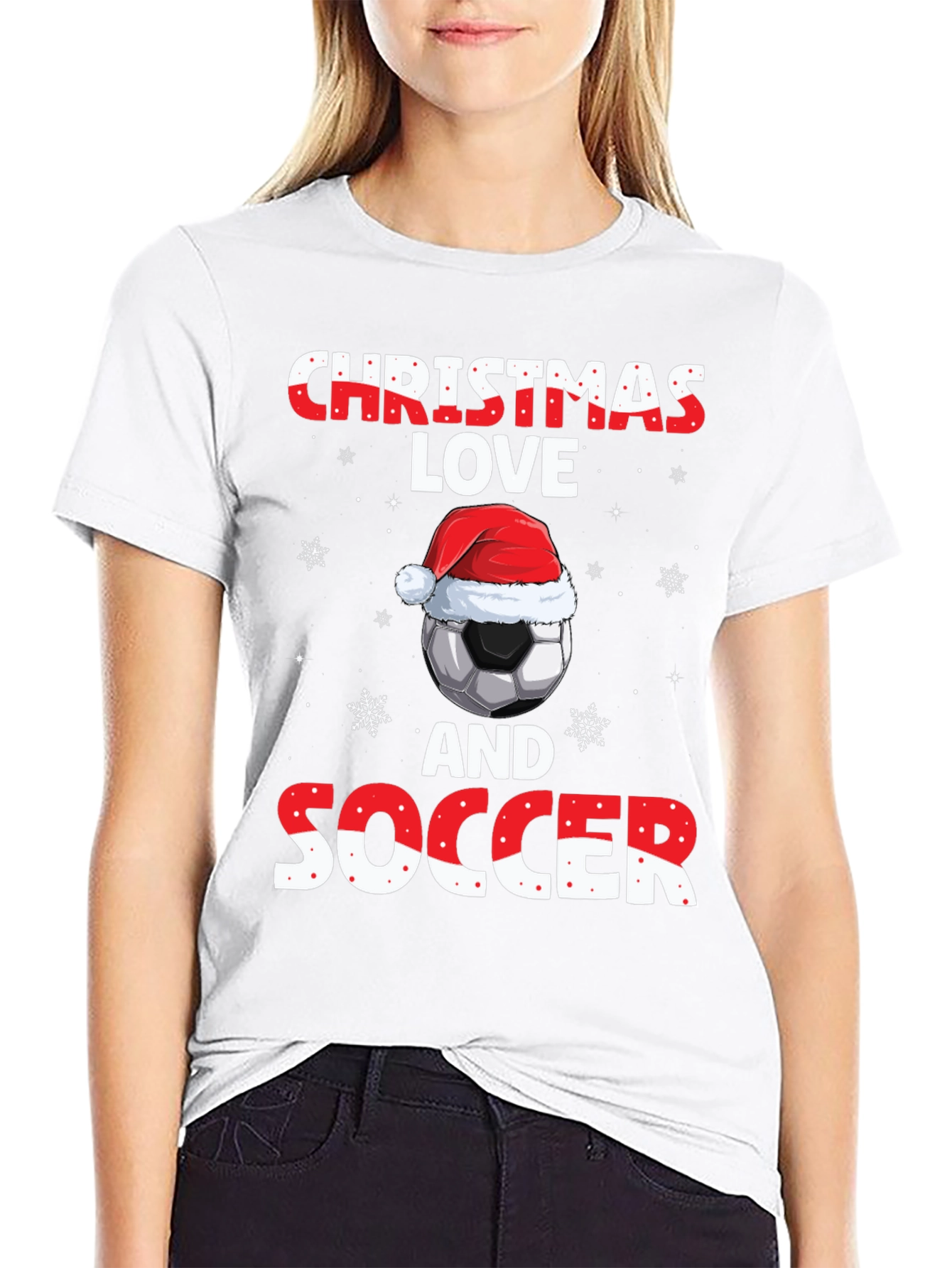 Christmas Love and Soccer T-Shirt