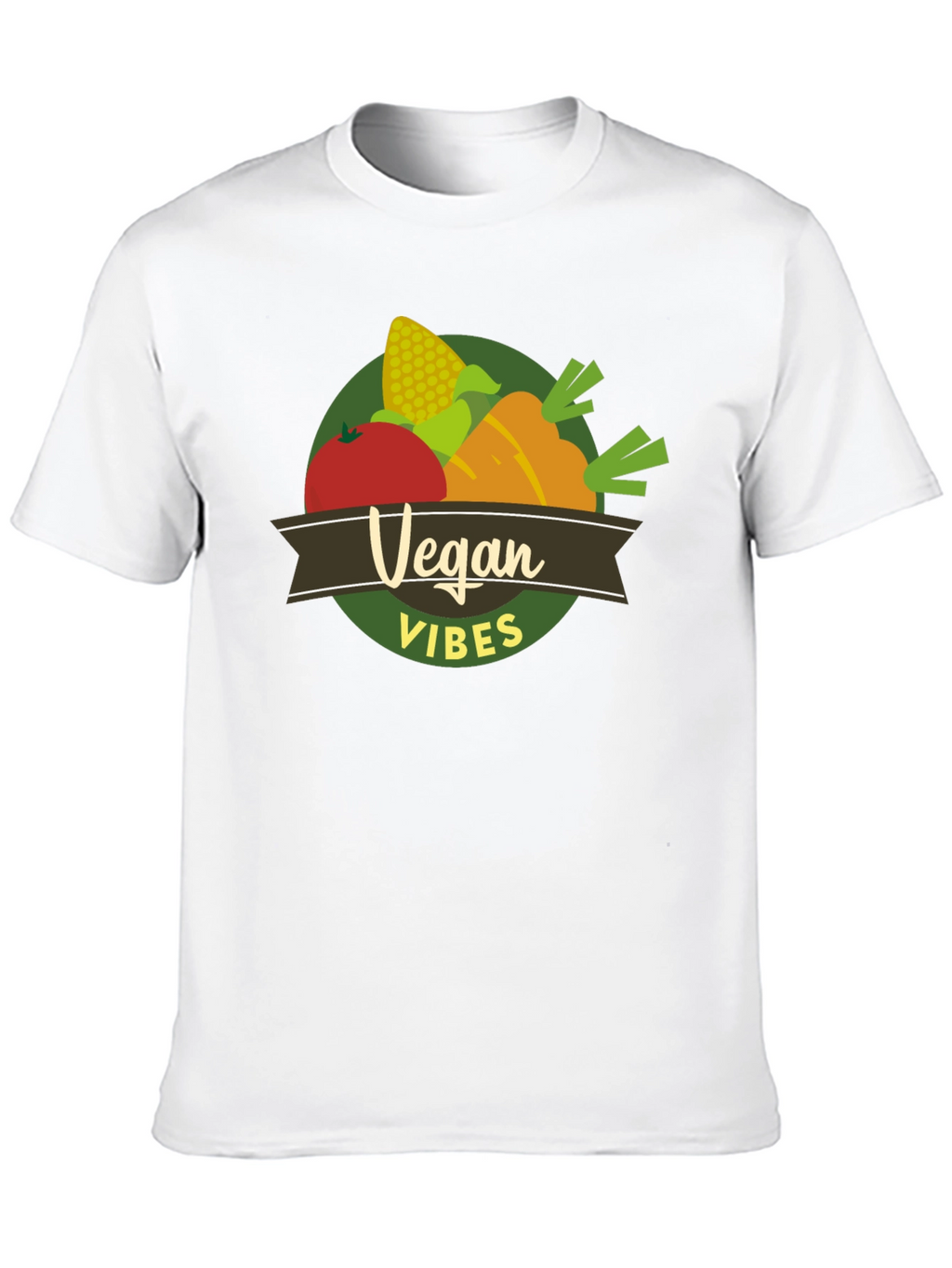 Vegan Vibes T-Shirt - Vegetarian Graphic Tee