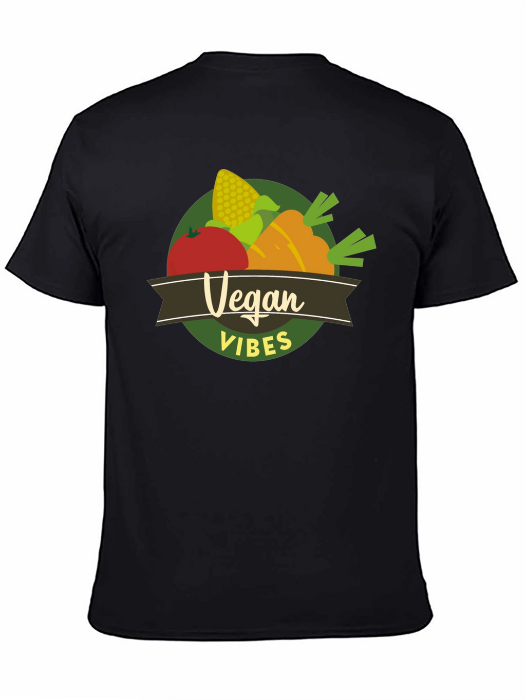 Vegan Vibes T-Shirt - Vegetarian Graphic Tee