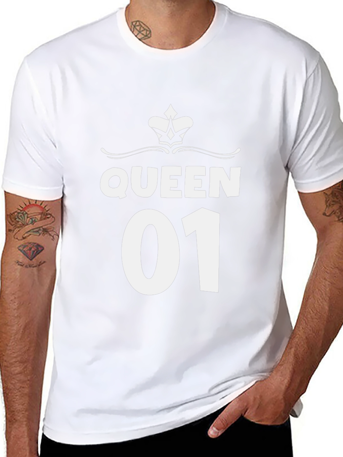 Queen 01 Graphic T-Shirt - Stylish Couple Apparel