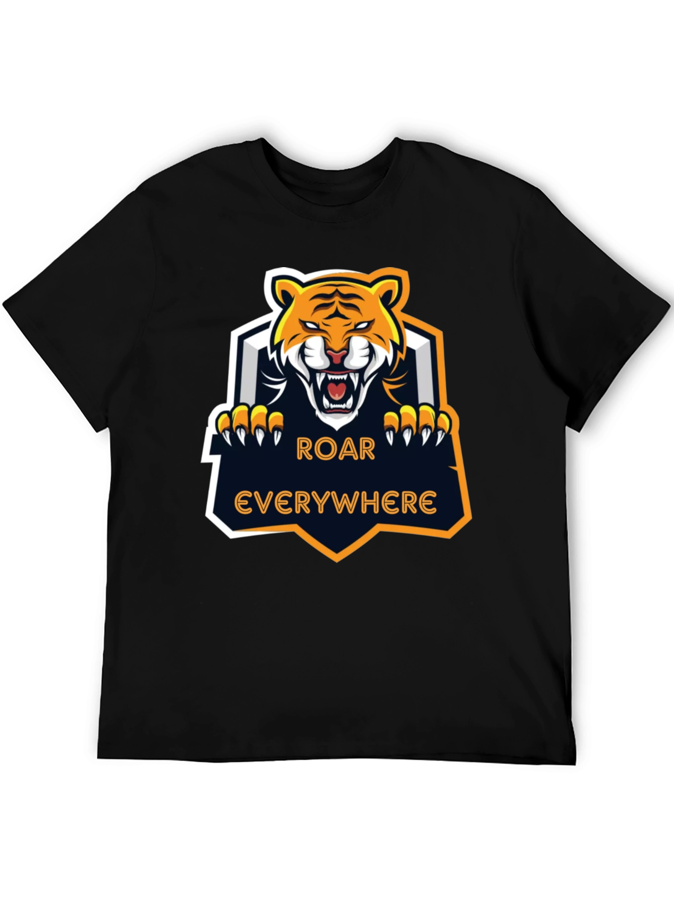 Roar Everywhere Graphic Tee - Fierce Tiger Design