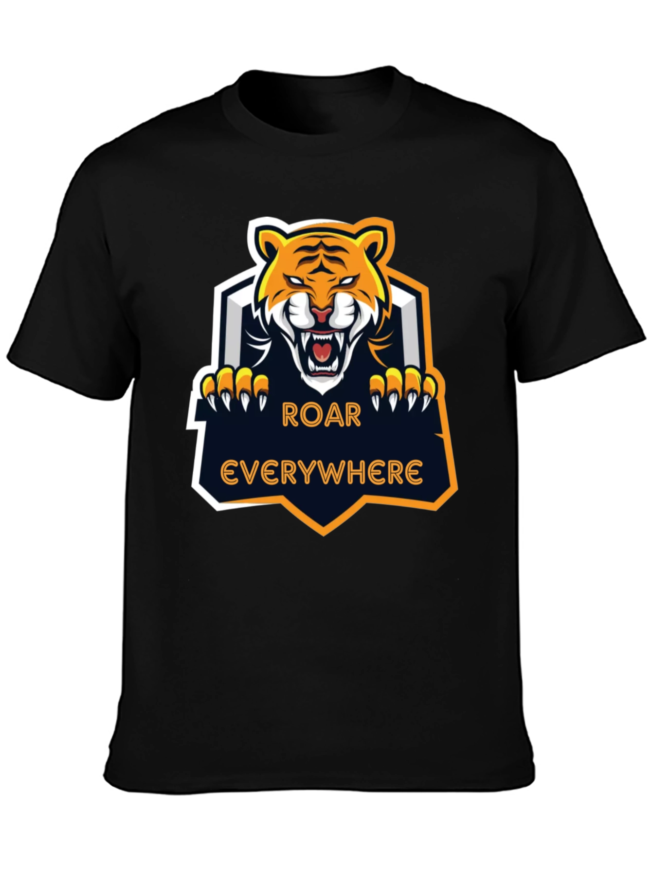 Roar Everywhere Graphic Tee - Fierce Tiger Design