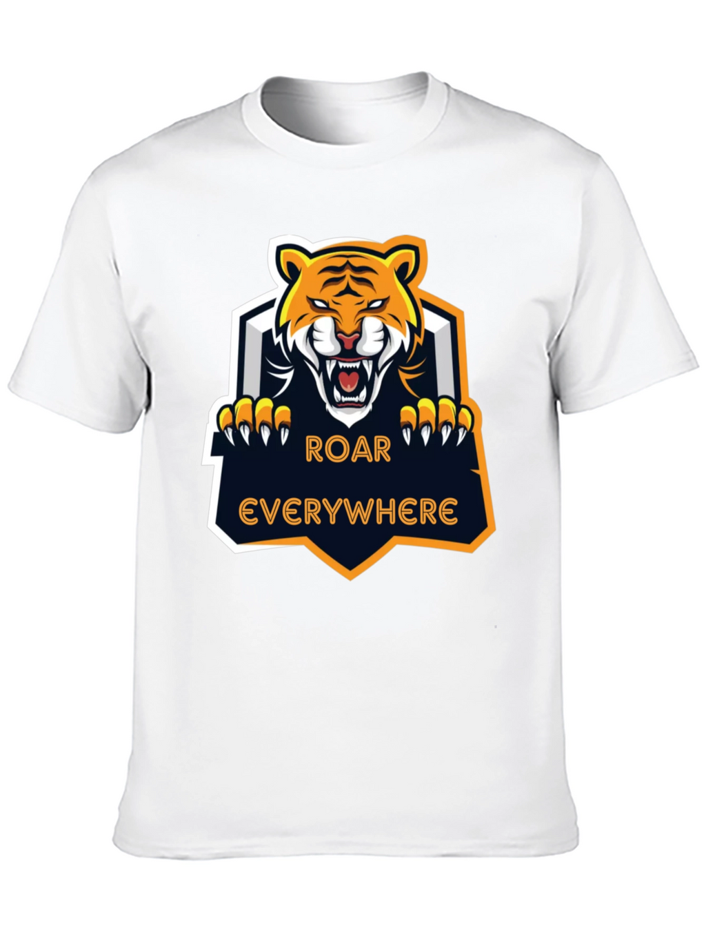 Roar Everywhere Graphic Tee - Fierce Tiger Design
