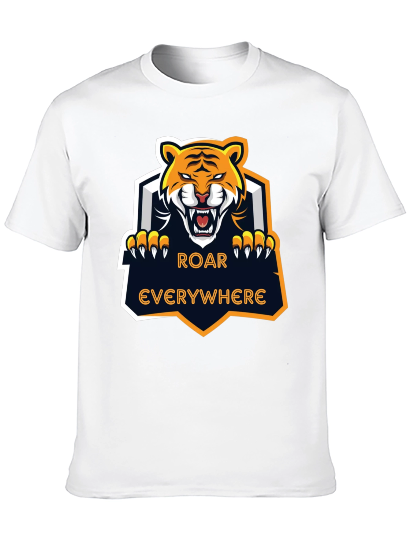 Roar Everywhere Graphic Tee - Fierce Tiger Design
