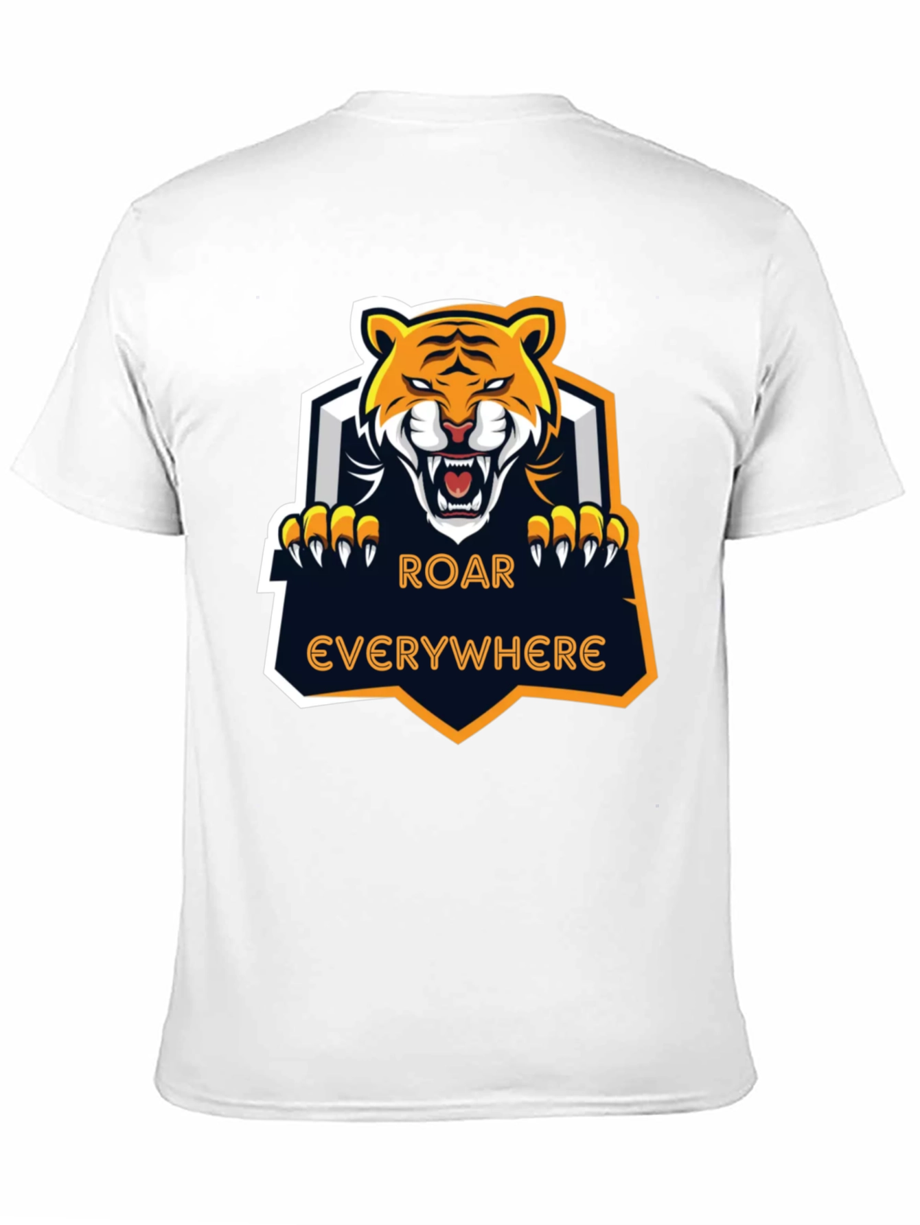 Roar Everywhere Graphic Tee - Fierce Tiger Design