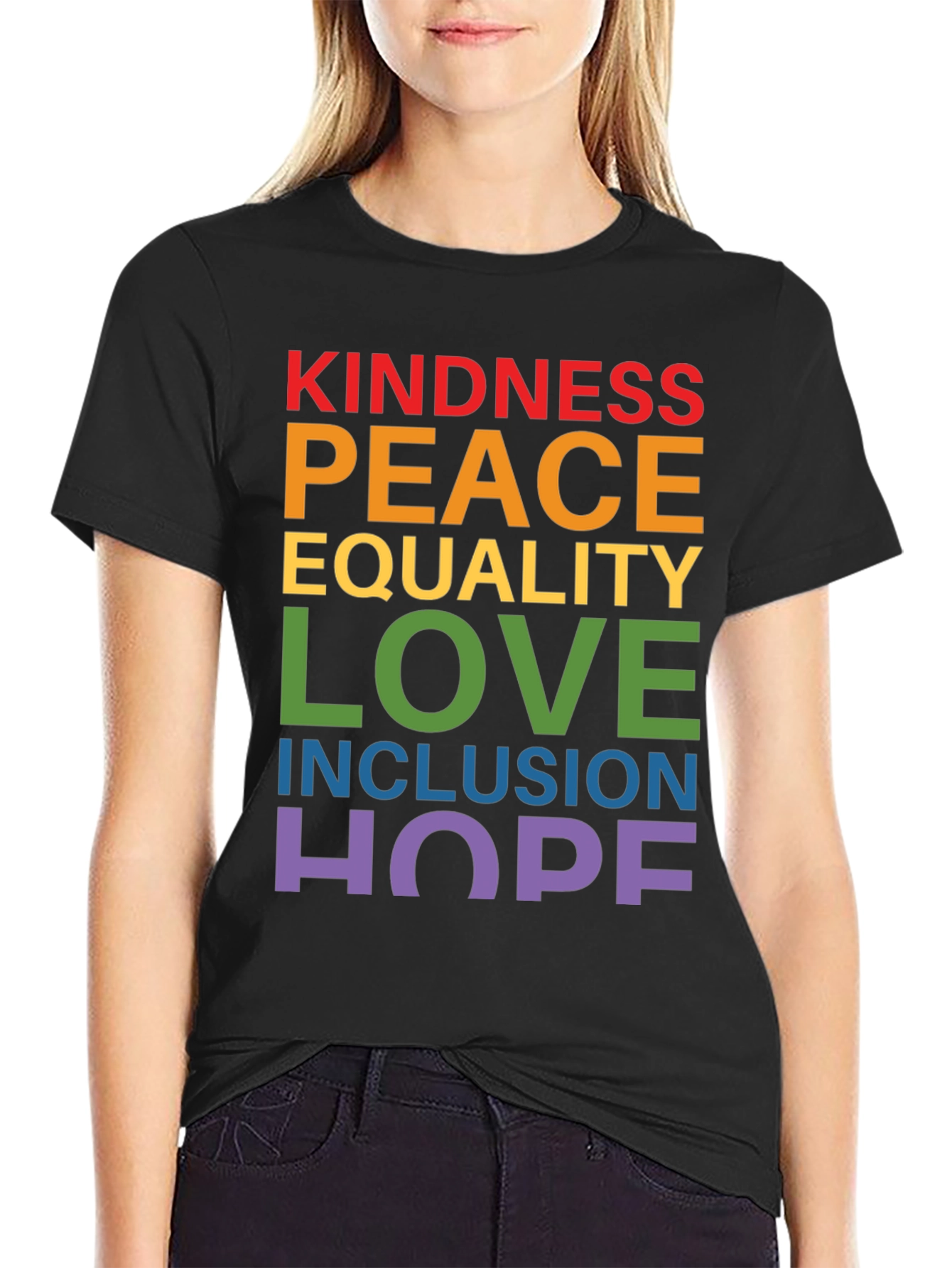 Kindness Peace Love Graphic Tee