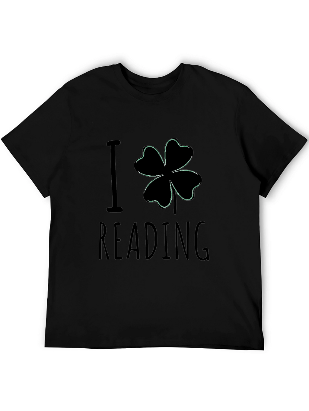 I Clover Reading Black T-Shirt