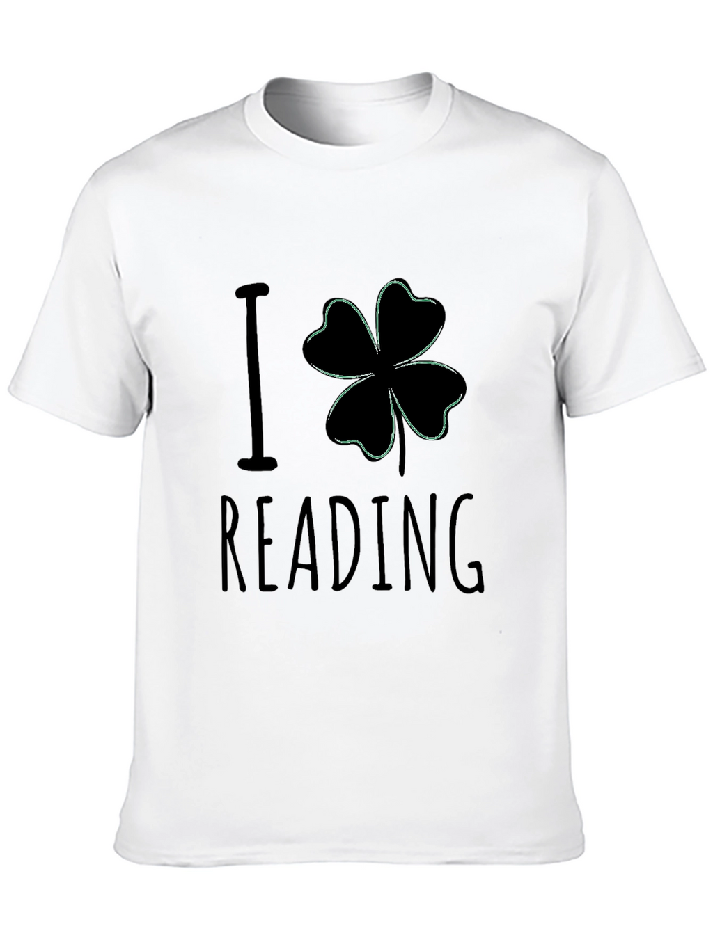 I Clover Reading Black T-Shirt
