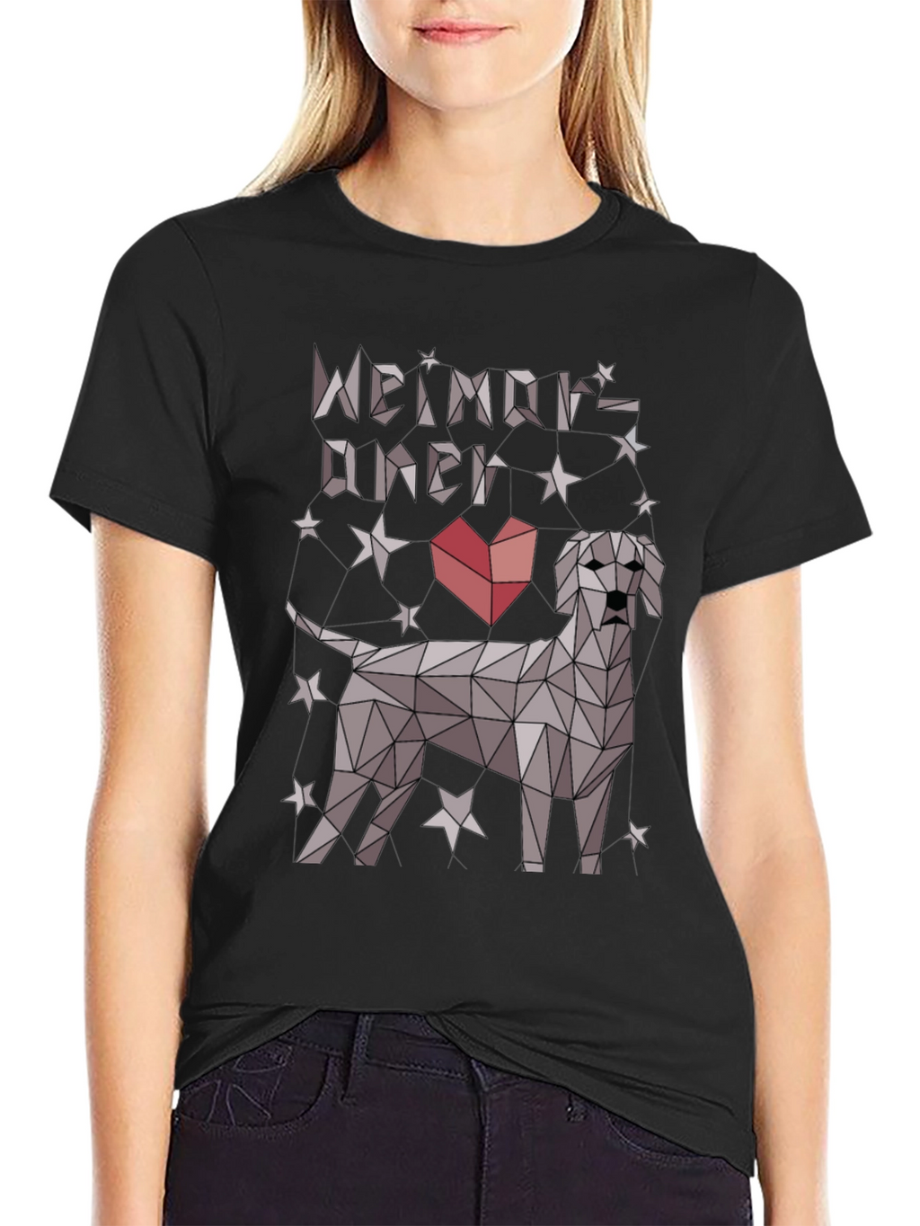 Geometric Weimaraner Dog Lover T-Shirt
