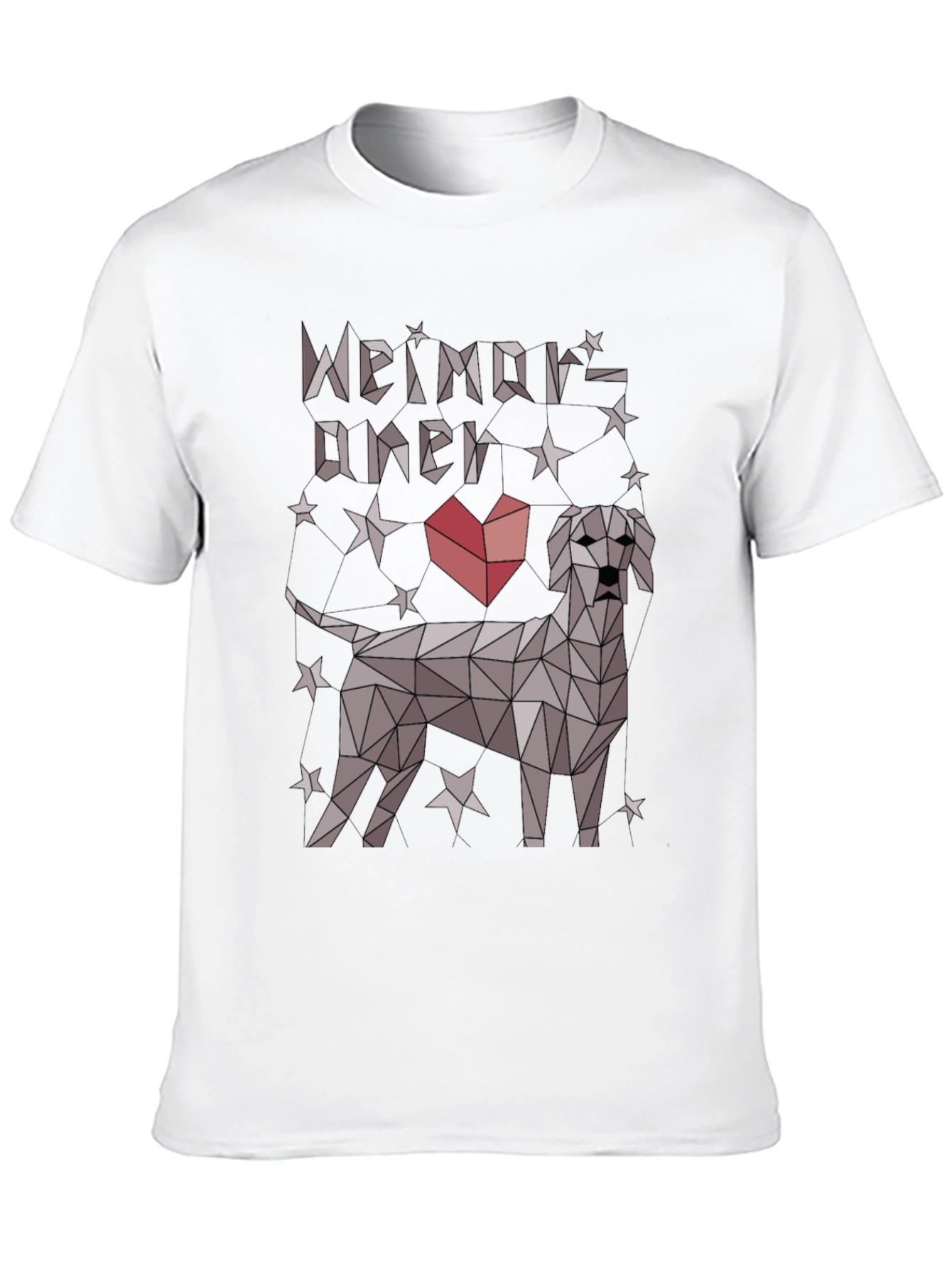 Geometric Weimaraner Dog Lover T-Shirt